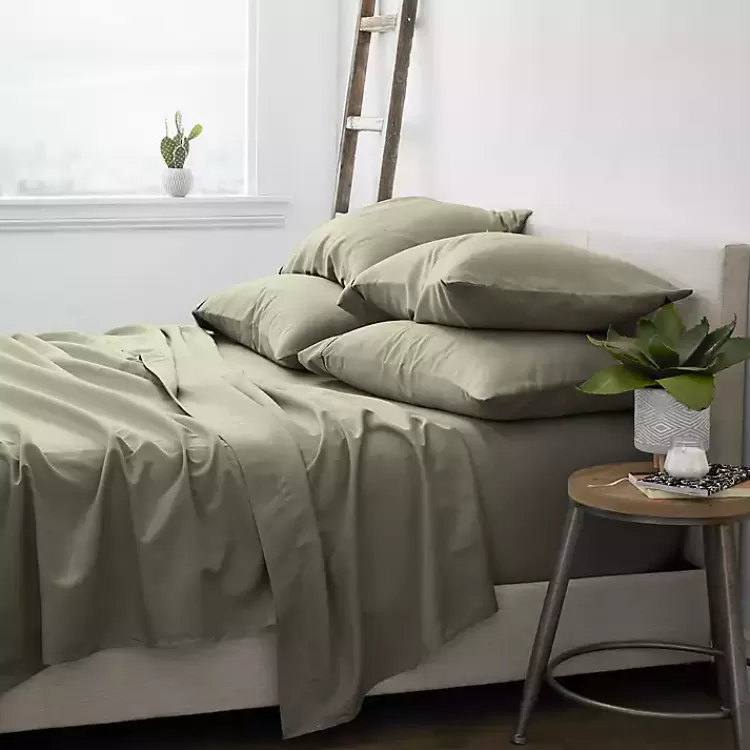 Sage Ultra Soft 6-pc. King Sheet Set>Kirklands Home Shop