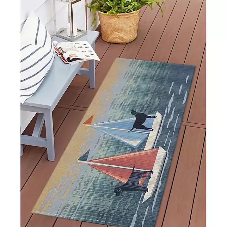 sailboat_dogs_indooroutdoor_runner_x_6.webp Sailboat Dogs Indoor/Outdoor Runner, 1x4>Kirklands Home Outlet