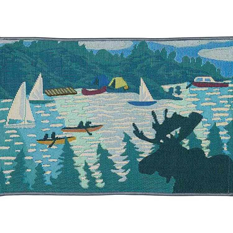 Sailboat Indoor/Outdoor Rug, 3x4>Kirklands Home New