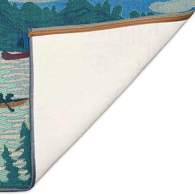 Sailboat Lake Indoor/Outdoor Runner, 1x4>Kirklands Home Cheap