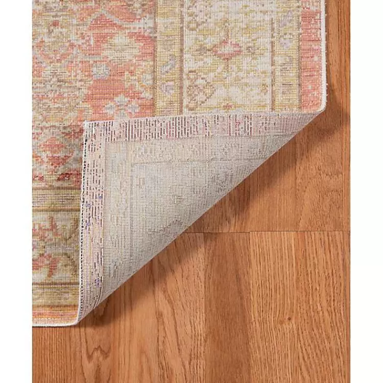 salmon_vintage_border_area_rug_x_3.webp Salmon Vintage Border Area Rug, 5x7>Kirklands Home Cheap