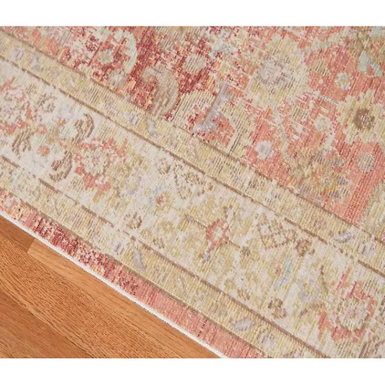 salmon_vintage_border_area_rug_x_5.webp Salmon Vintage Border Area Rug, 5x7>Kirklands Home Cheap