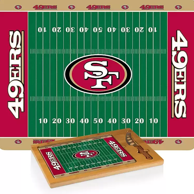 San Francisco 49ers Cutting Board & Knife Set>Kirklands Home New