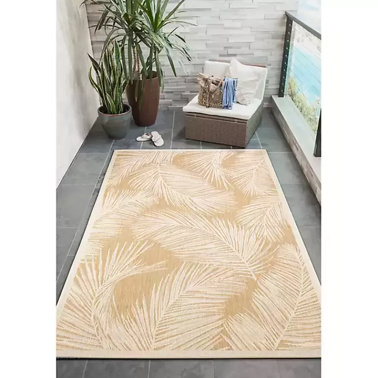 sand_cabo_palm_indooroutdoor_rug_x_3.webp Sand Cabo Palm Indoor/Outdoor Rug, 7x9>Kirklands Home Best Sale