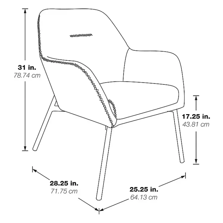 sand_faux_leather_scoop_accent_chair_4.webp Sand Faux Leather Scoop Accent Chair>Kirklands Home Outlet