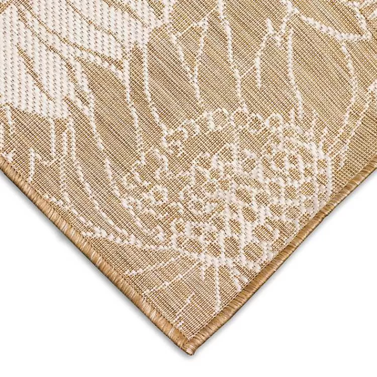 sand_floral_blooms_outdoor_area_rug_x_2-1.webp Sand Floral Blooms Outdoor Area Rug, 4x7>Kirklands Home Best