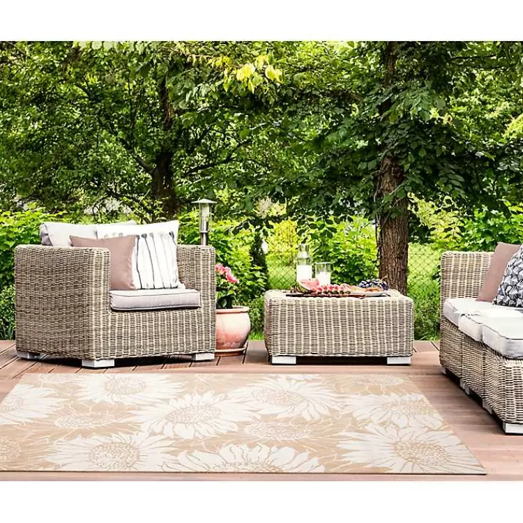 sand_floral_blooms_outdoor_area_rug_x_6-1.webp Sand Floral Blooms Outdoor Area Rug, 4x7>Kirklands Home Best
