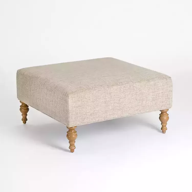 Sand Upholstered Chanson Coffee Table Ottoman>Kirklands Home Best
