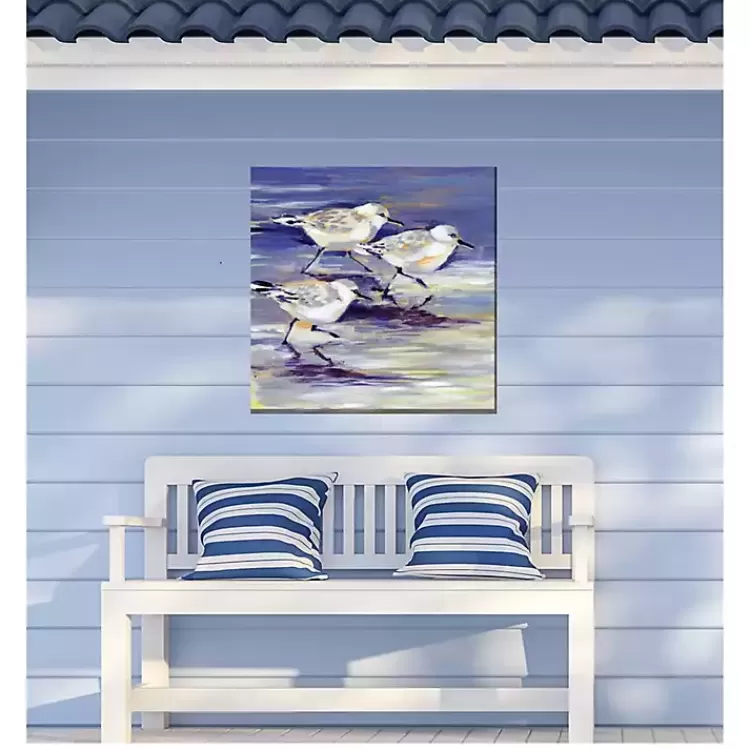 Sandpipers Outdoor Canvas Art Print>Kirklands Home Best Sale