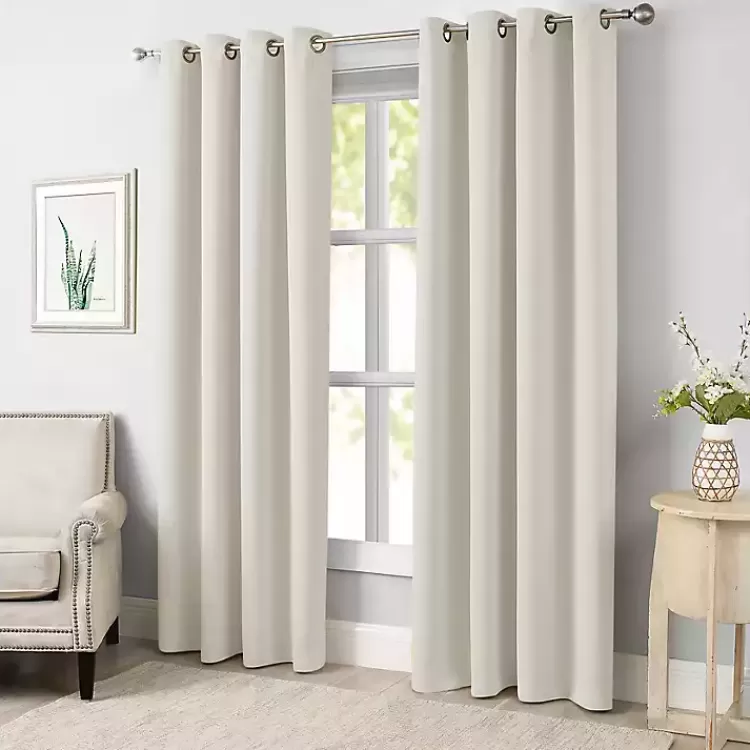 Sandy Beige Blackout Curtain Panel Set, 108 in.>Kirklands Home Sale