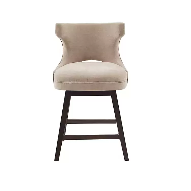 sandy_beige_curve_back_swivel_counter_stool_2.webp Sandy Beige Curve Back Swivel Counter Stool>Kirklands Home Outlet