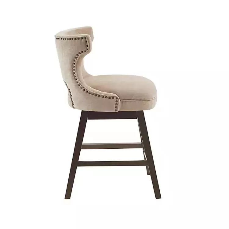 sandy_beige_curve_back_swivel_counter_stool_3.webp Sandy Beige Curve Back Swivel Counter Stool>Kirklands Home Outlet