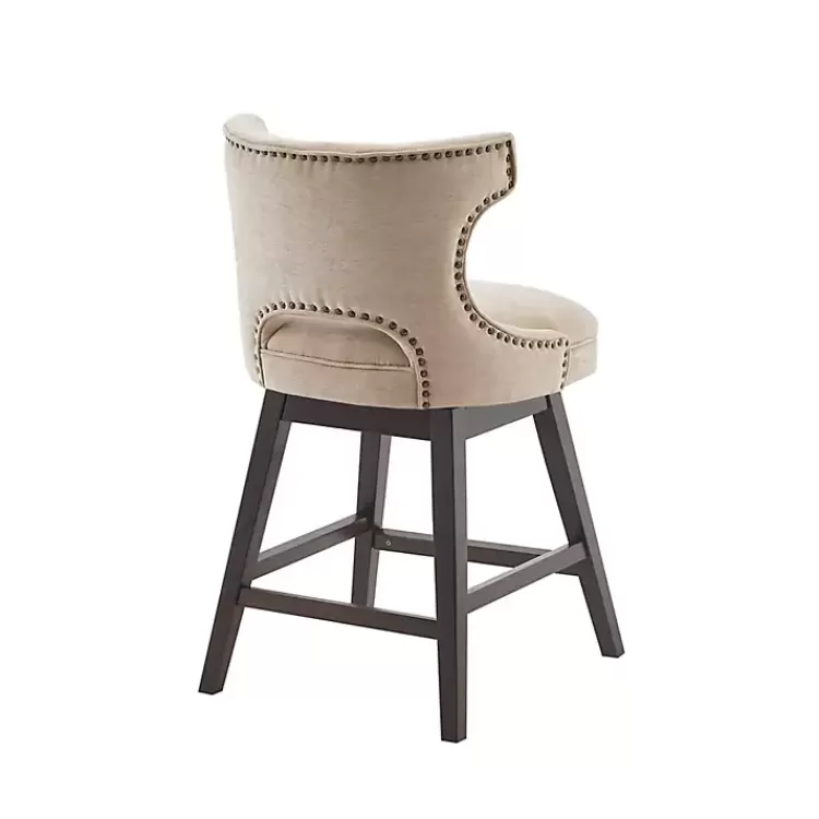 sandy_beige_curve_back_swivel_counter_stool_4.webp Sandy Beige Curve Back Swivel Counter Stool>Kirklands Home Outlet