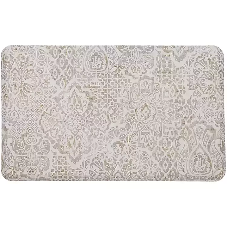 Sandy Beige Damask Nouveau Kitchen Mat>Kirklands Home Best Sale