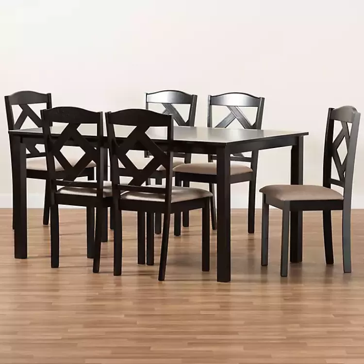 sandy_beige_diamond_back_pc_dining_set_6.webp Sandy Beige Diamond Back 7-pc. Dining Set>Kirklands Home Fashion