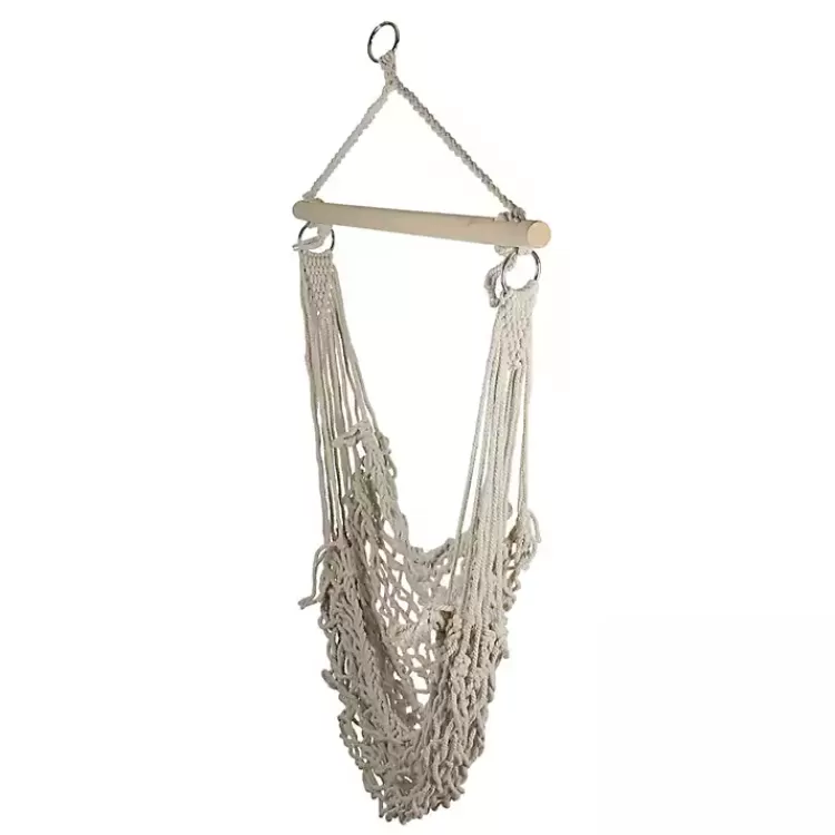 Sandy Coastal Macrame Hanging Hammock>Kirklands Home Best