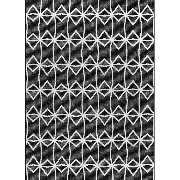 Sanford Gray Geometric Shapes Outdoor Rug, 5x8>Kirklands Home Fashion