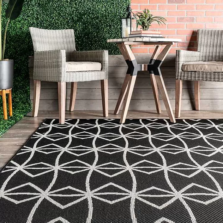 sanford_gray_geometric_shapes_outdoor_rug_x_2-1.webp Sanford Gray Geometric Shapes Outdoor Rug, 5x8>Kirklands Home Fashion