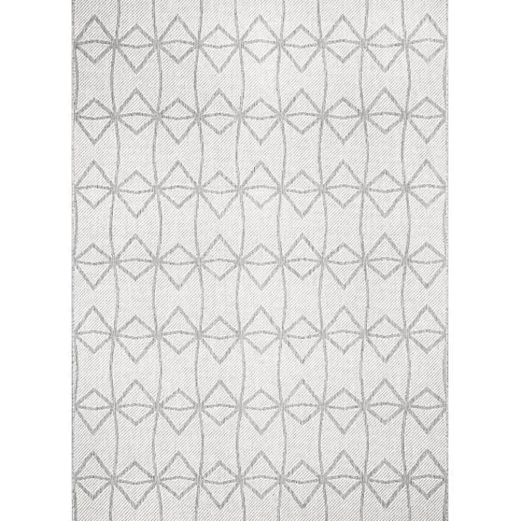Sanford Light Geometric Outdoor Rug, 5x8>Kirklands Home Discount