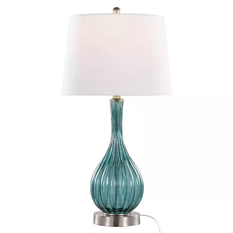 sapphire_crackle_glass_table_lamps_set_of__2.webp Sapphire Crackle Glass Table Lamps, Set of 2>Kirklands Home Sale