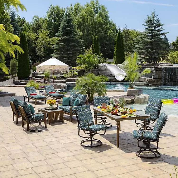 sapphire_damask_outdoor_chaise_cushion_5.webp Sapphire Damask Outdoor Chaise Cushion>Kirklands Home Flash Sale