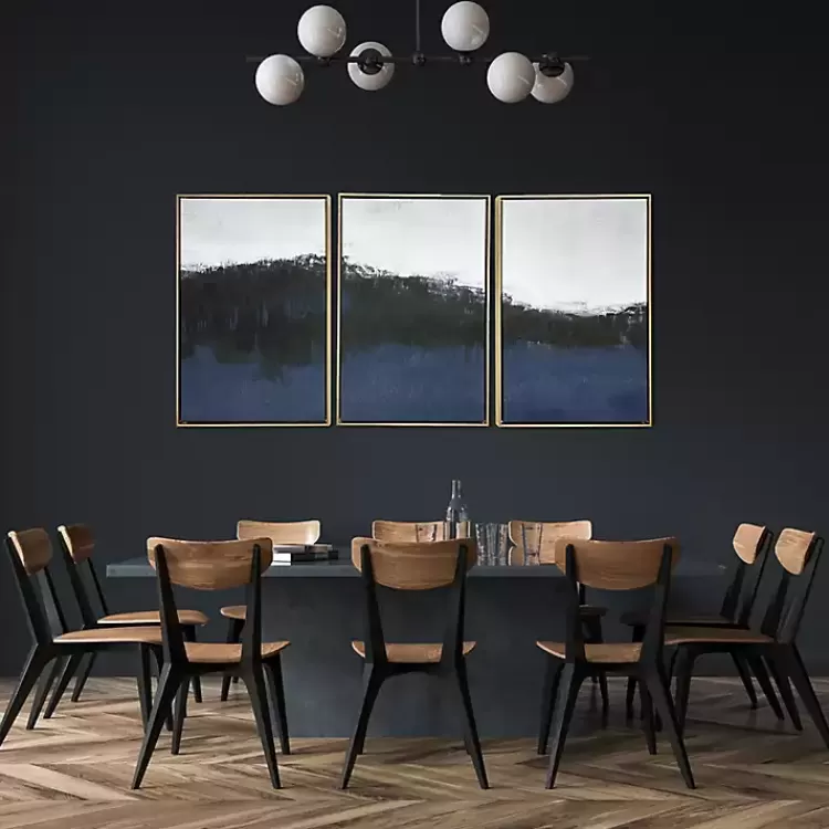 Sapphire Framed Canvas Art Prints, Set of 3>Kirklands Home Best Sale