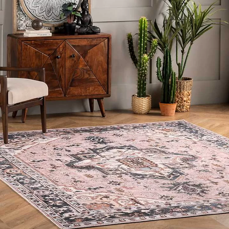 Sasha Medallion Washable Area Rug, 4x6>Kirklands Home Discount