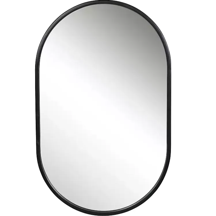 Satin Iron Oval Framed Wall Mirror>Kirklands Home Best Sale