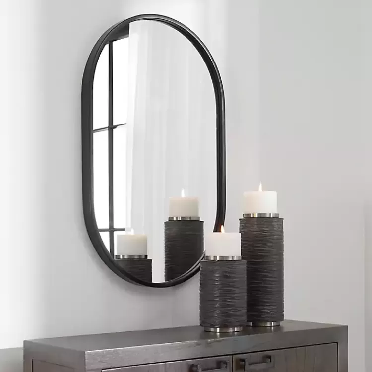 satin_black_iron_oval_framed_wall_mirror_2.webp Satin Iron Oval Framed Wall Mirror>Kirklands Home Best Sale