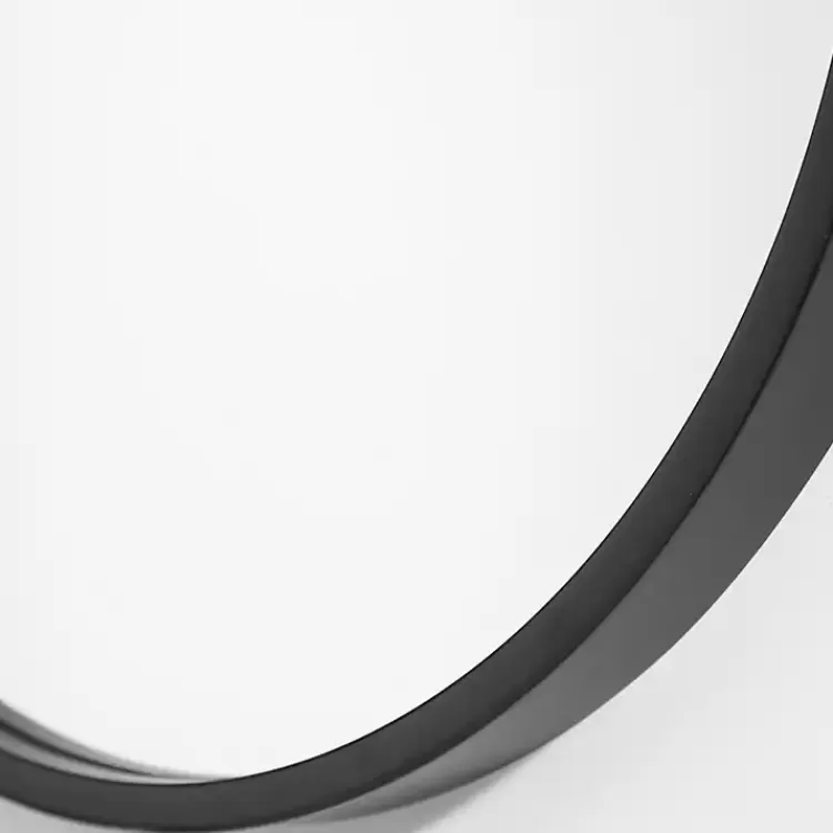 satin_black_iron_oval_framed_wall_mirror_4.webp Satin Iron Oval Framed Wall Mirror>Kirklands Home Best Sale