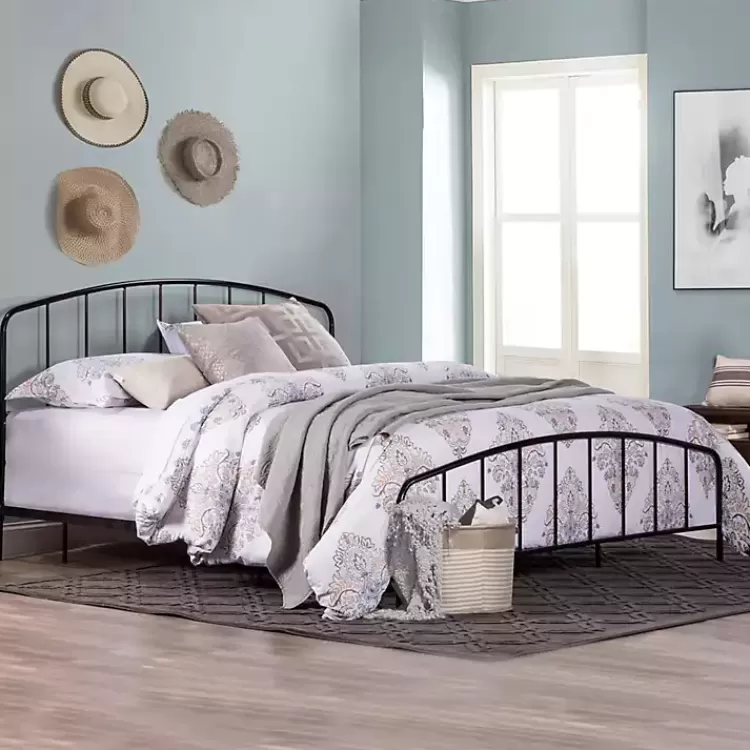 Satin Metal Spindle King Headboard Set>Kirklands Home Clearance