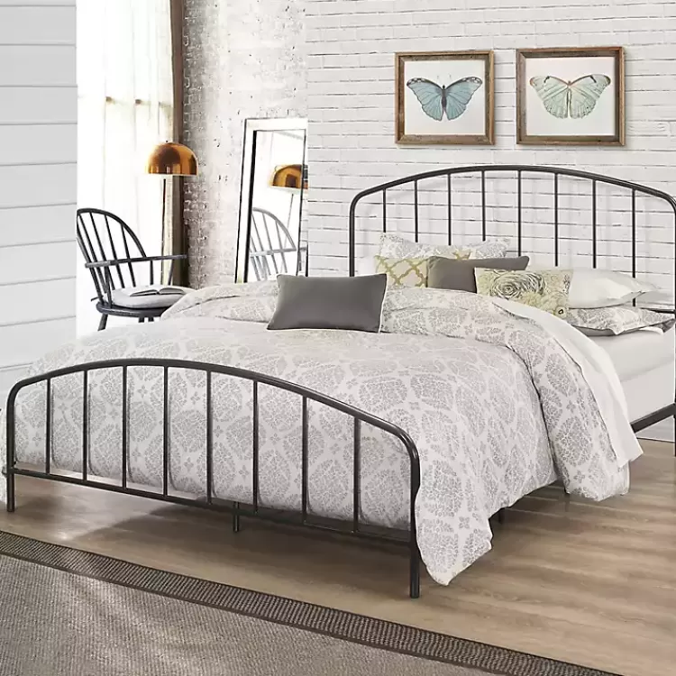 Satin Metal Spindle Queen Headboard Set>Kirklands Home Discount