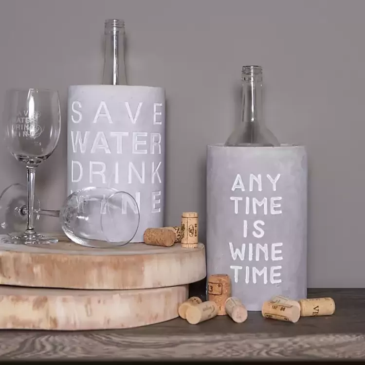save_water_drink_wine_concrete_wine_bottle_cooler_2.webp Save Water Drink Wine Concrete Wine Bottle Cooler>Kirklands Home Hot