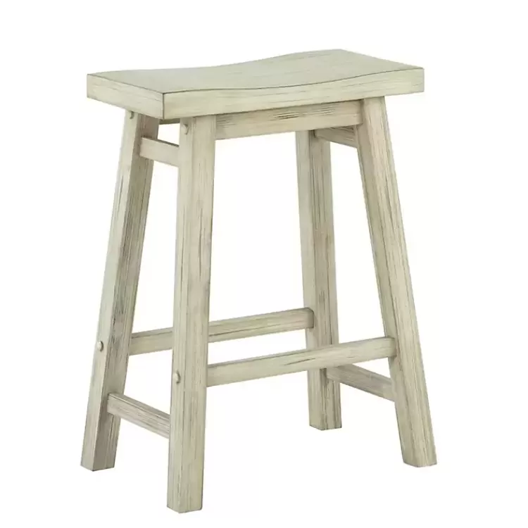 Sawgrass Wooden Saddle Seat Counter Stool>Kirklands Home Sale