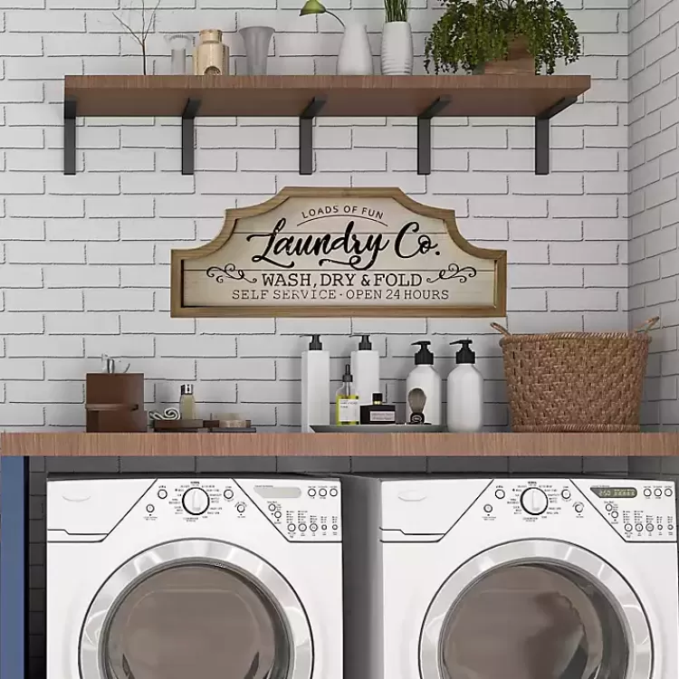 Scalloped Arch Top Laundry Room Framed Wall Sign>Kirklands Home Clearance