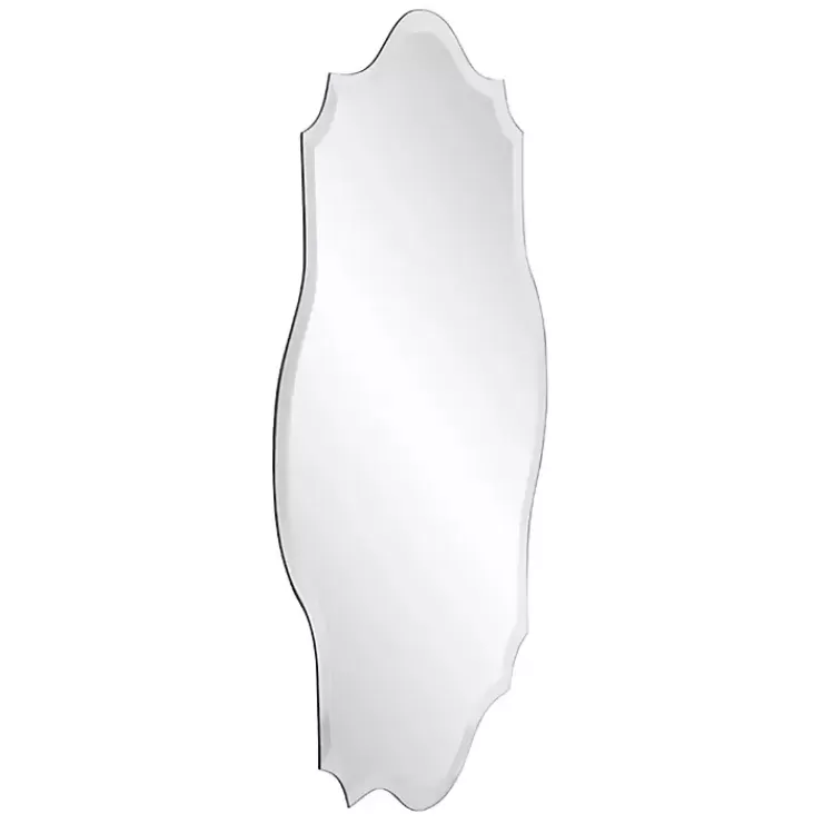 Scalloped Rectangular Frameless Wall Mirror>Kirklands Home Outlet