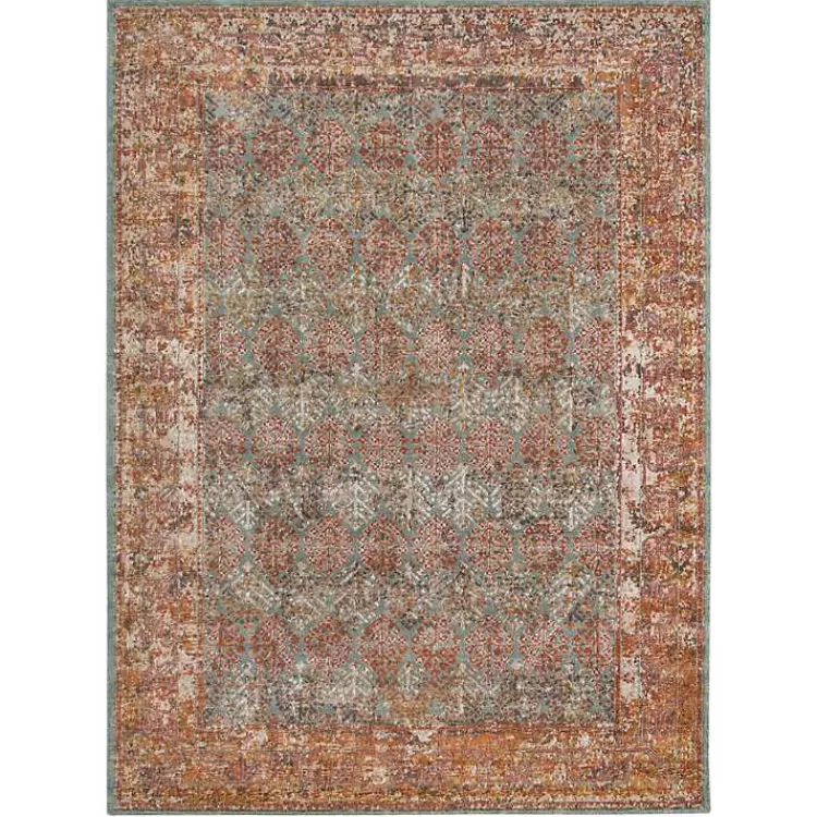 Sea Blue Eaton Transitional Area Rug, 7x9>Kirklands Home Clearance