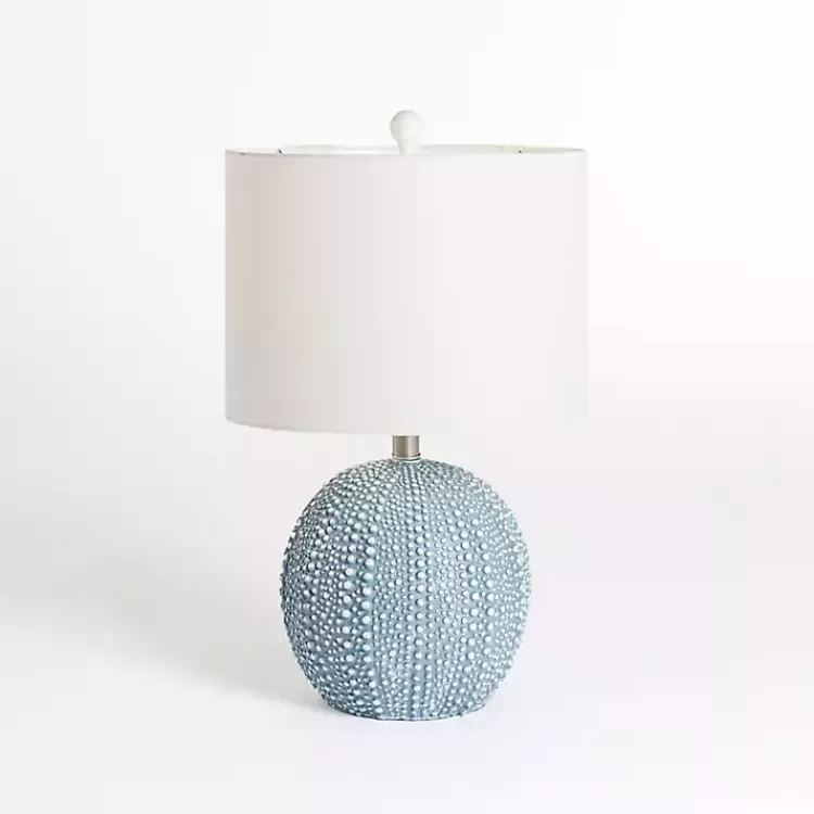Sea Blue Round Textured Table Lamp>Kirklands Home Shop