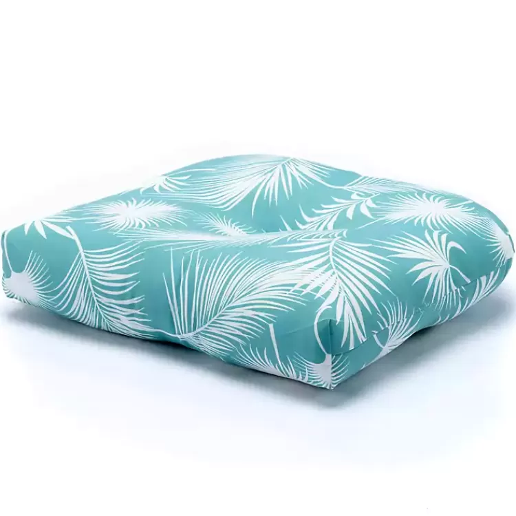 Seafoam Floral Outdoor Chair Cushion>Kirklands Home Fashion