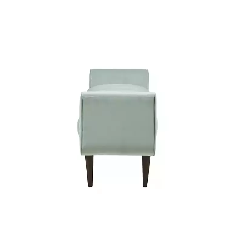 seafoam_green_velvet_bench_4.webp Seafoam Velvet Bench>Kirklands Home New