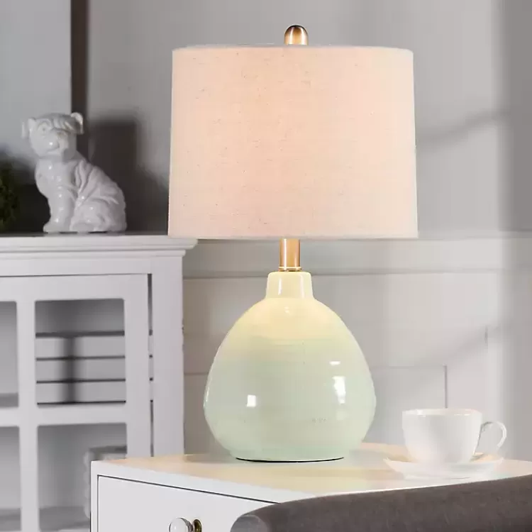 Seafoam Mint Green Ceramic Table Lamp>Kirklands Home Online