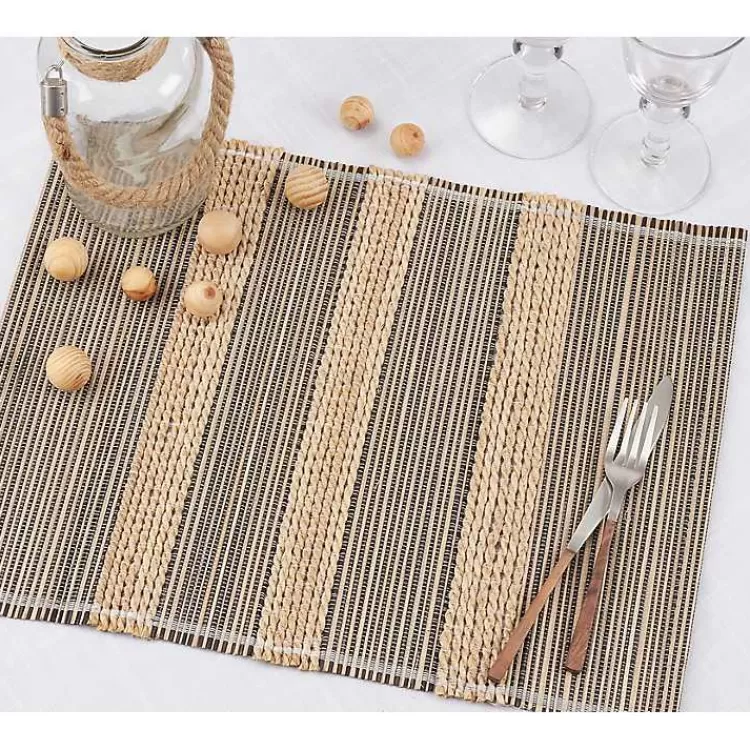 Seagrass Striped 4-pc. Placemat Set>Kirklands Home Clearance