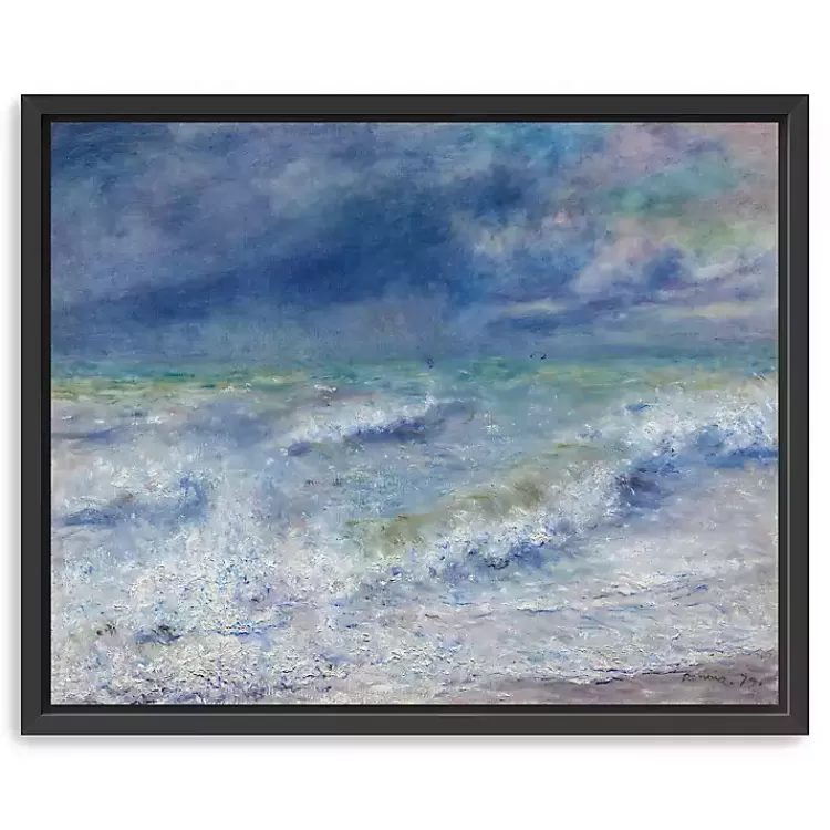 Seascape Framed Canvas Art Print, 26x32>Kirklands Home Best