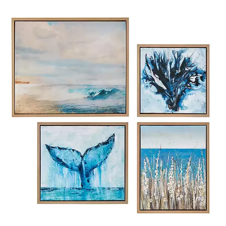 Seascape Multi-Sized Canvas Art Prints, Set of 4>Kirklands Home Online