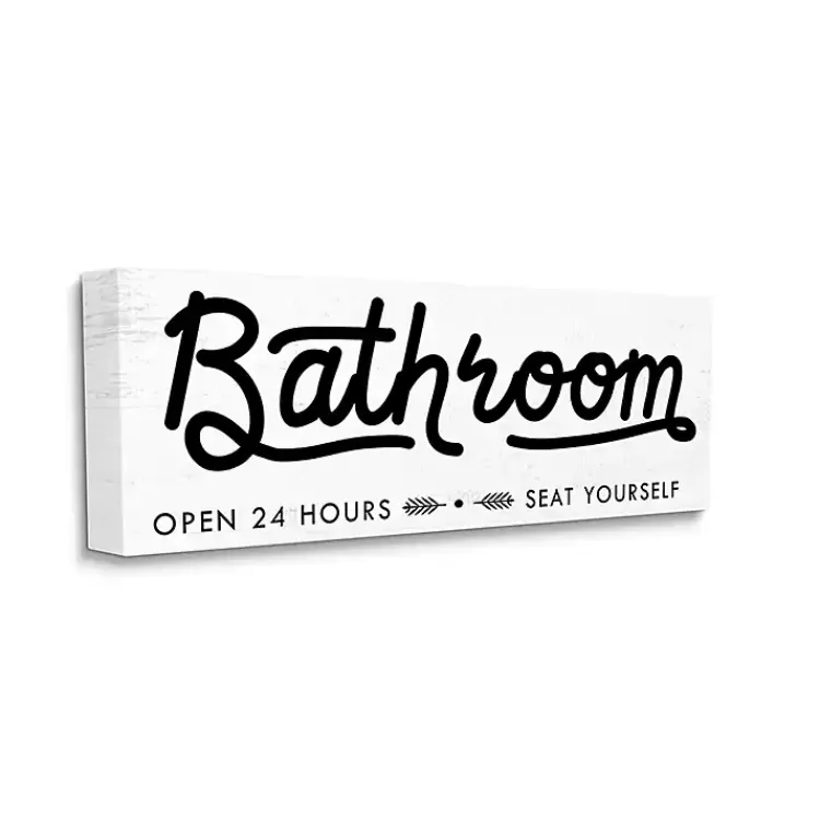 Seat Yourself Sign Canvas Art Print>Kirklands Home Shop