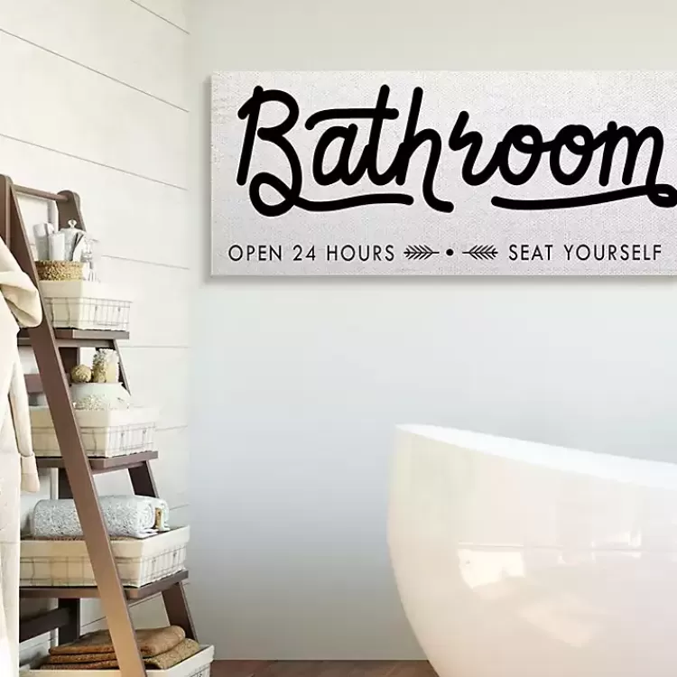 Seat Yourself Sign Canvas Art Print>Kirklands Home Shop