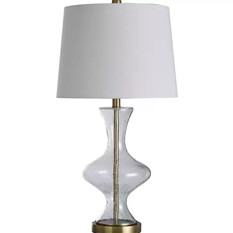 Seeded Glass and Gold Table Lamp>Kirklands Home Store