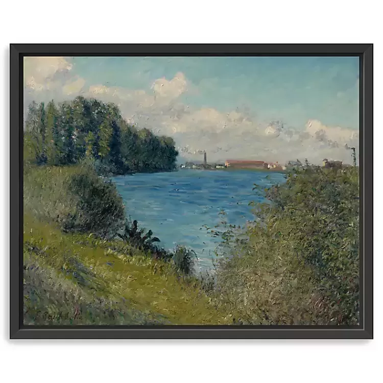 Seine at Argenteuil Framed Canvas Art Print>Kirklands Home Discount