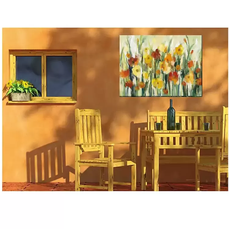 September Flowers Outdoor Canvas Art Print>Kirklands Home Hot