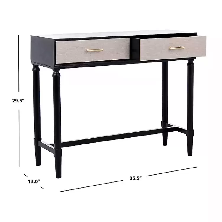 serena_drawer_black_console_table_7.webp Serena 2-Drawer Console Table>Kirklands Home Sale